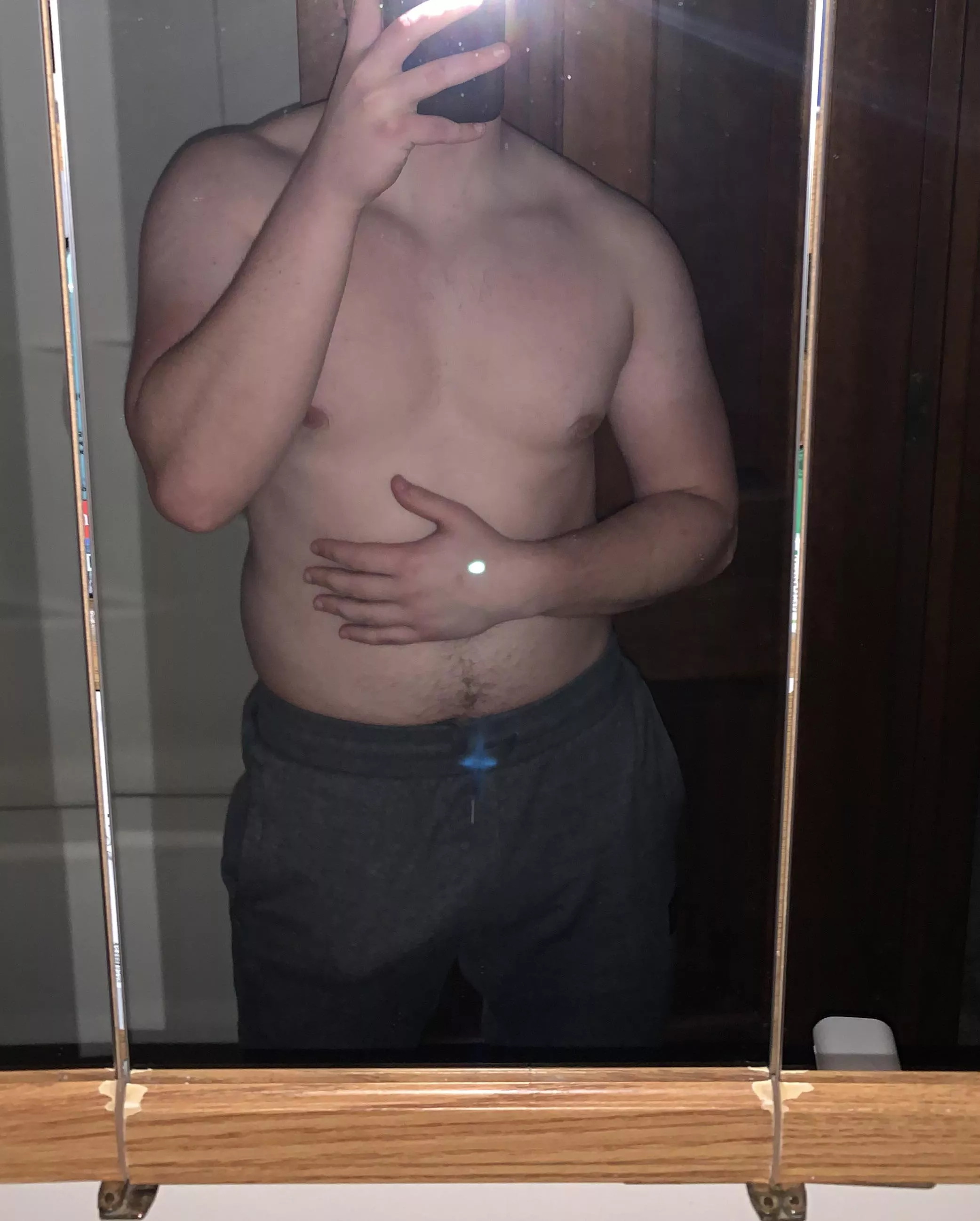 Grey sweatpants always hit different…