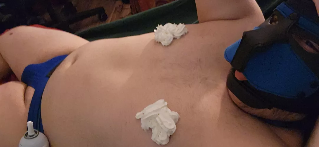 had a can of whipped cream just felt like I should do this