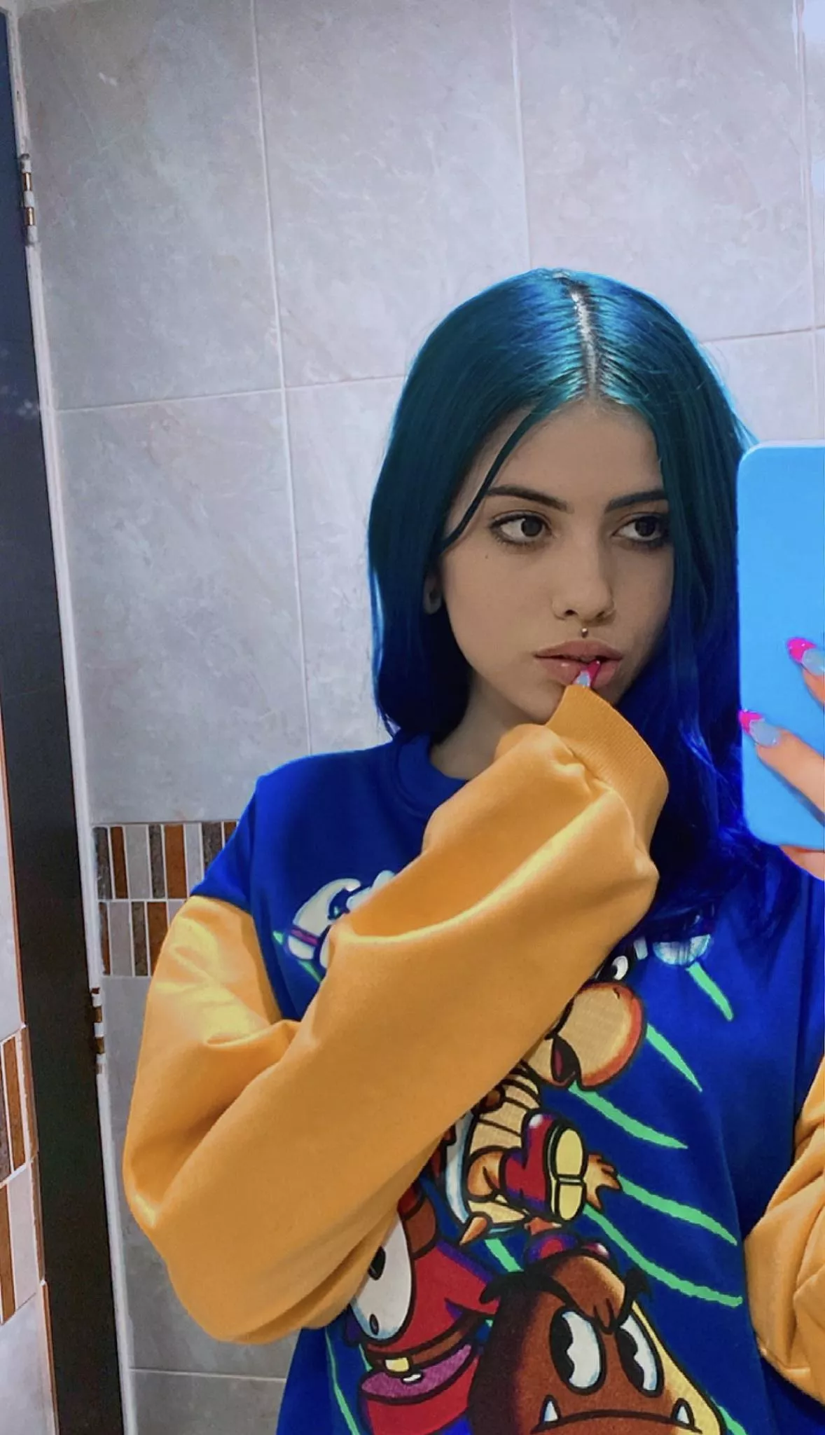 I never wear a bra with my sweaters, that okay with you?