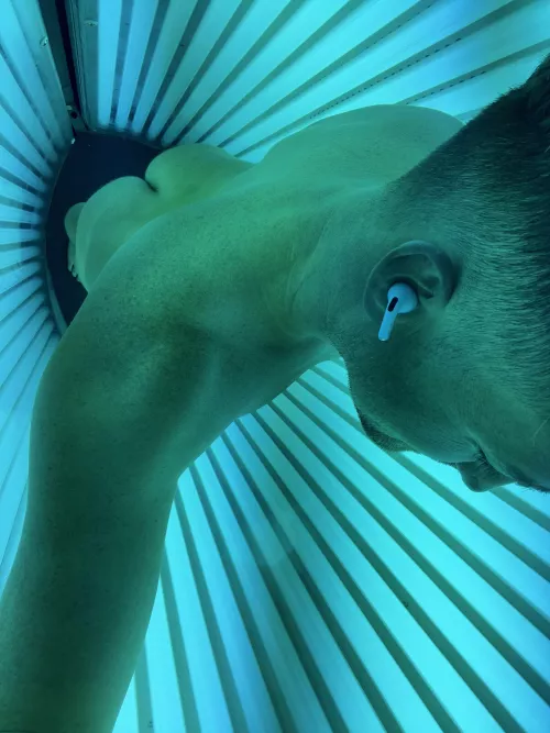 [M] Getting that post workout glow.