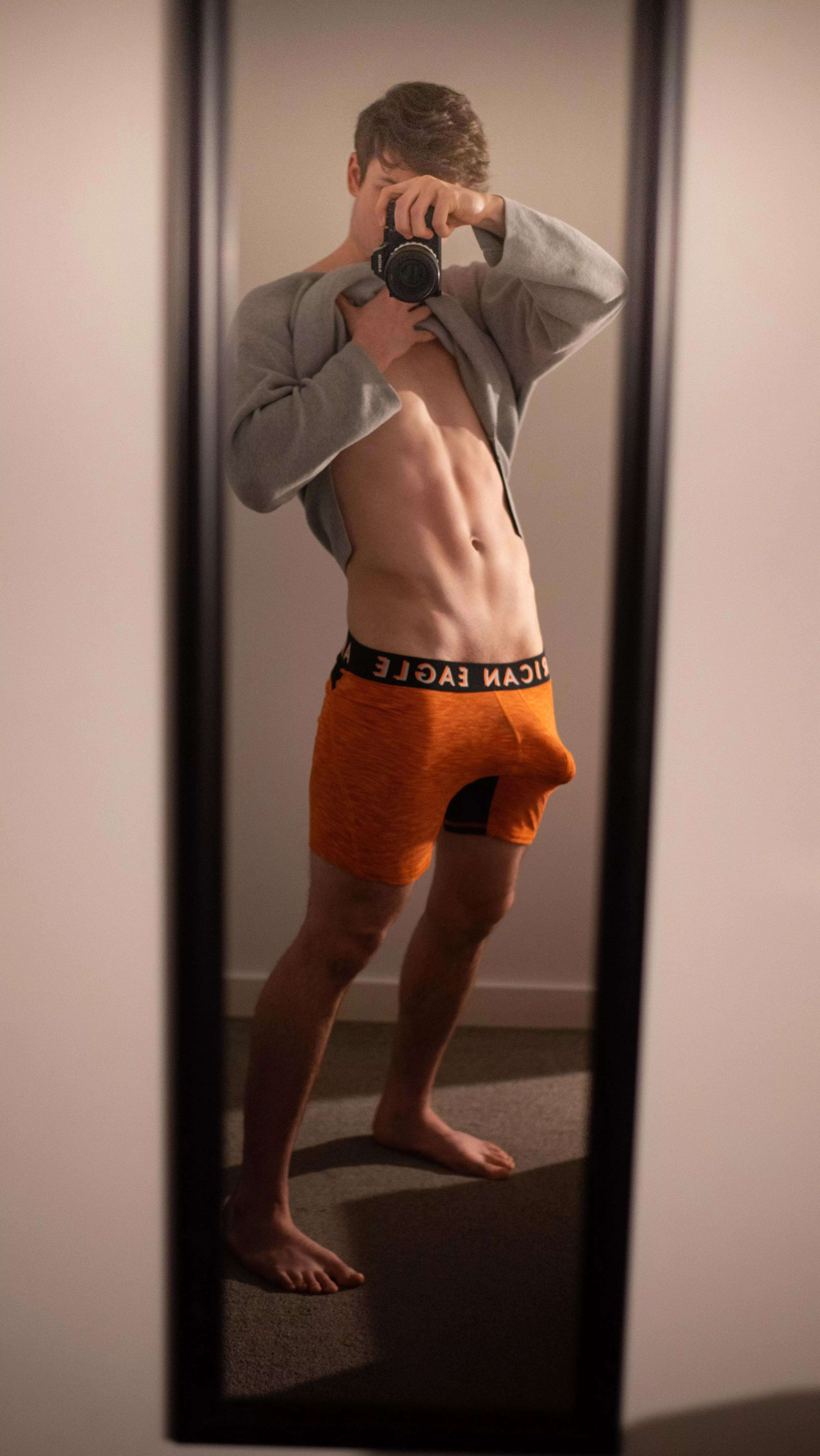 My BWC bulging out of my boxer briefs