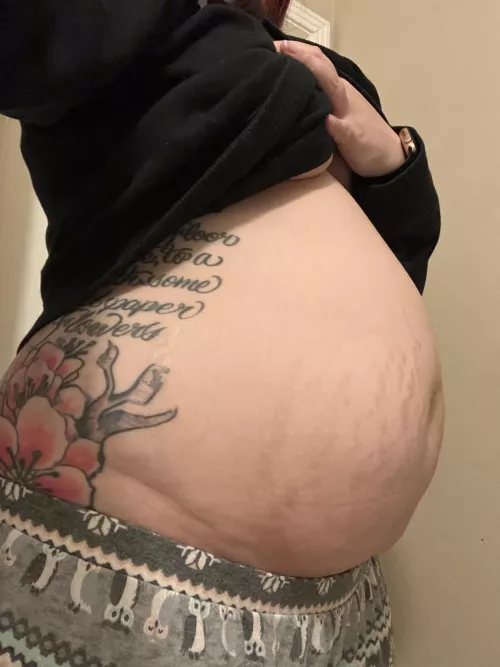 My capacity is getting out of hand. I can’t stop eating. Belly is straight up a sphere.