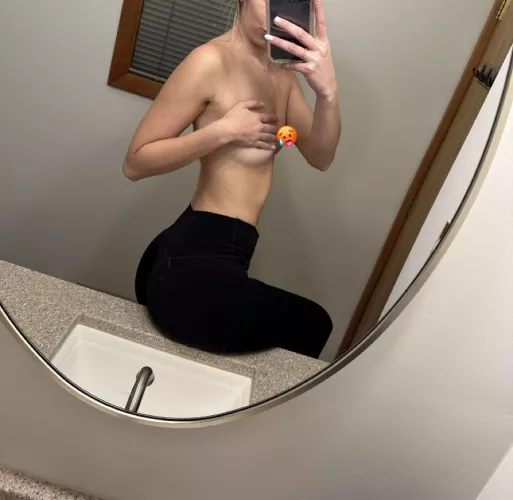 Need someone to pull these leggings down and bend me over