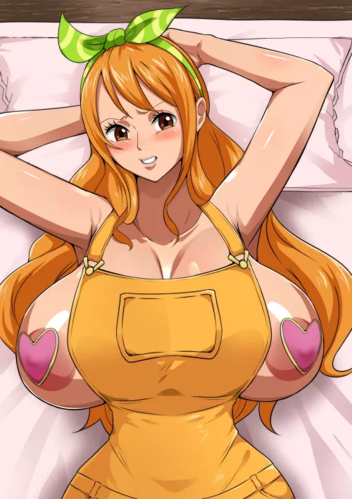 No clothes can cover her huge boobs