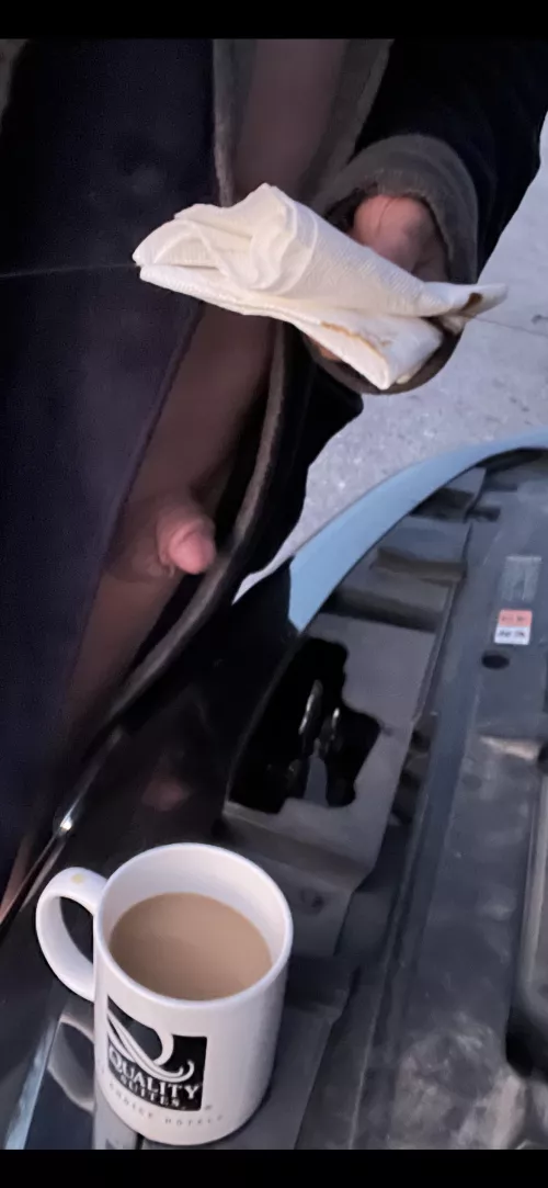 Oil level in car check. Coffee level a little low. My level dip stick stuck too damn cold doesn’t want to come out