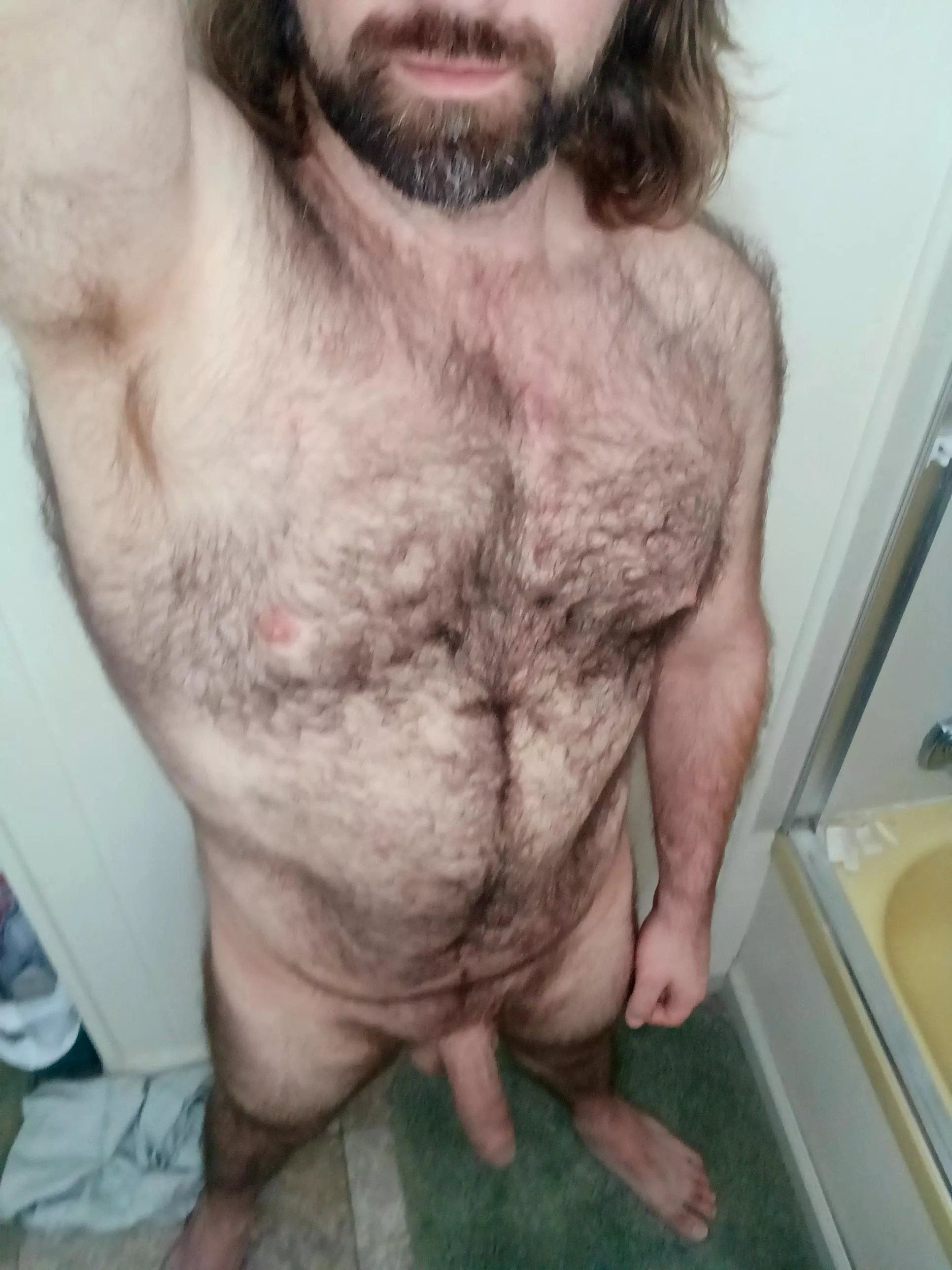 Pic's a little blurry. Come get on your knees for a closer look.