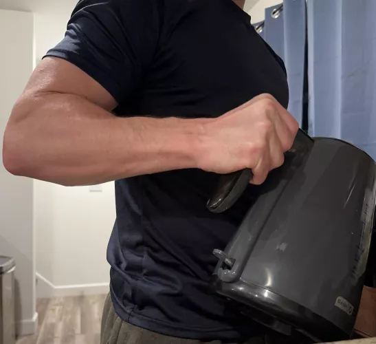 Pouring a cup of hot tea