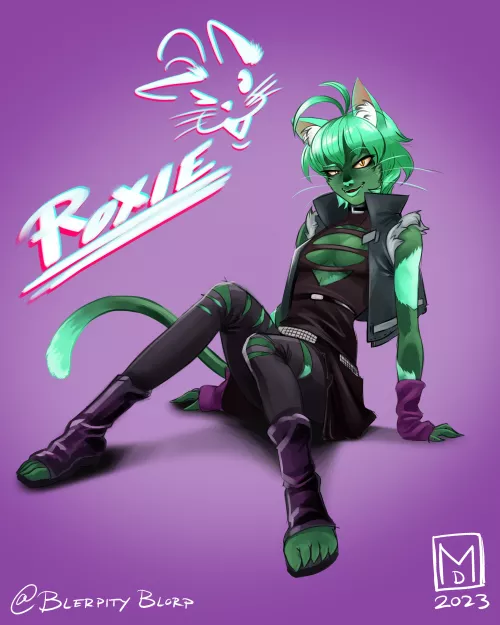 Roxie Cat (Art by Me) @BlerpityBlorp
