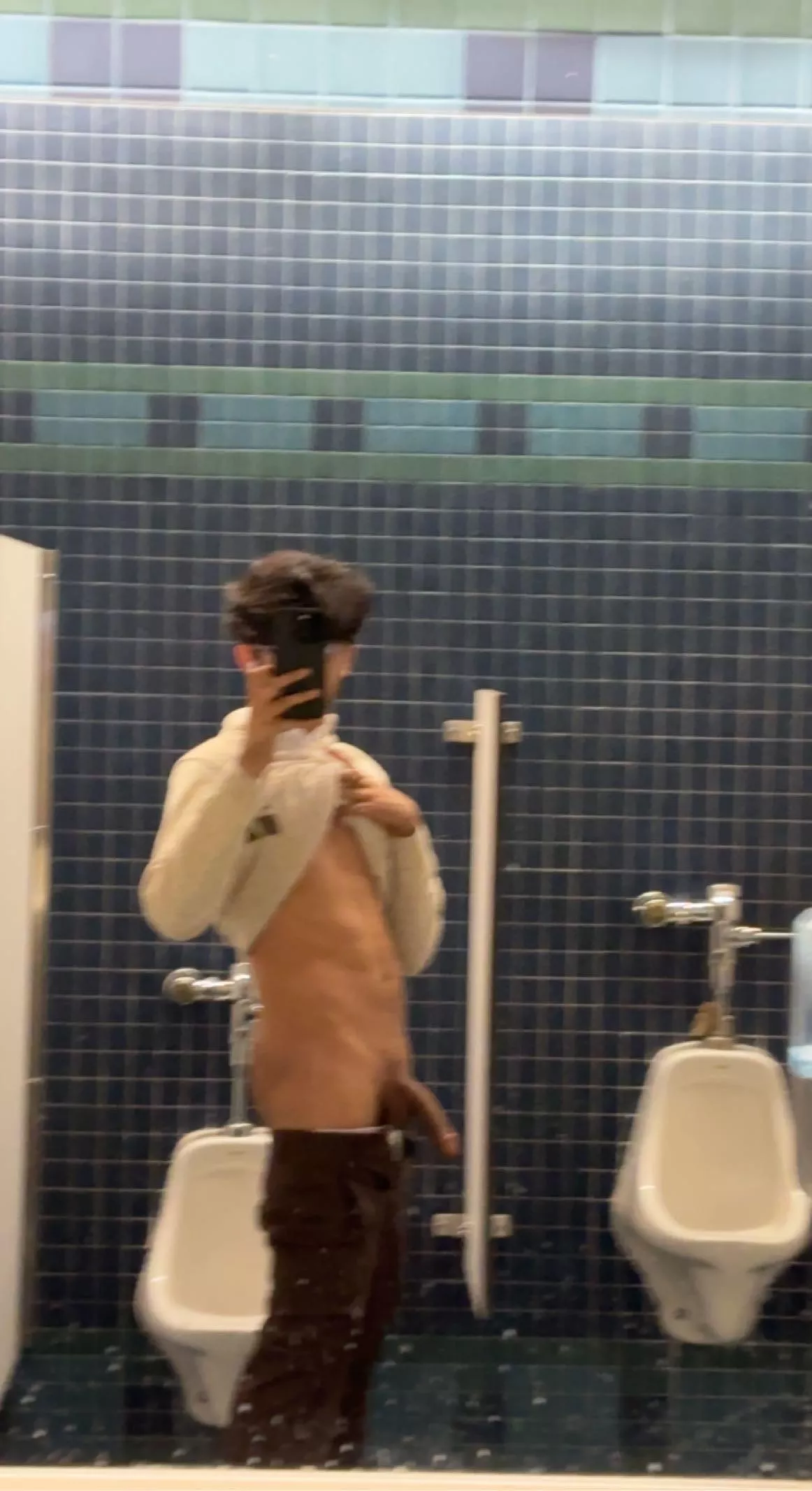 What would u do if u caught me taking nudes in the restroom 👀