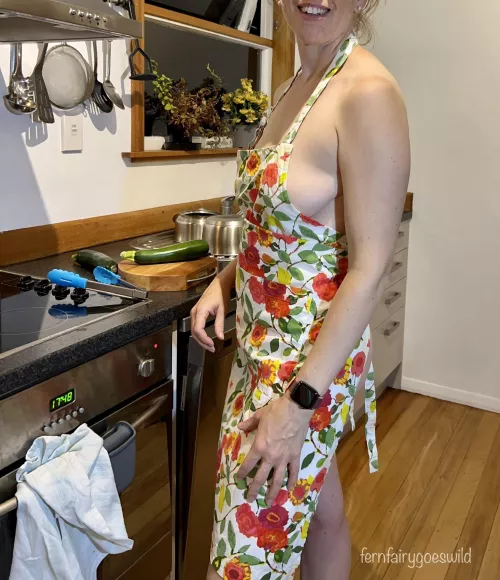Will you join my Nudist milf self in the kitchen?