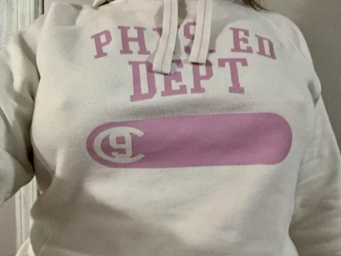 You'd think a hoodie would hide it...