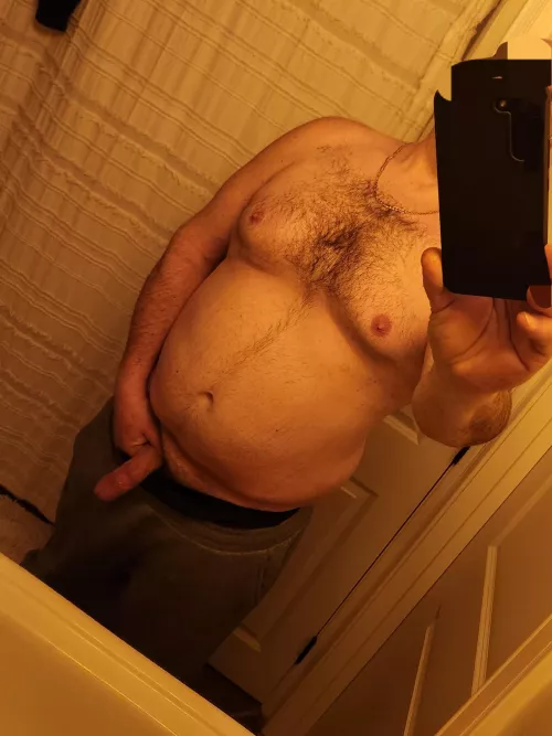 [43] Thick guy that's a big areola lover...