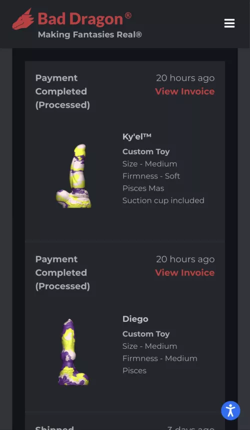 As a Pisces I was excited to pick up this color way. But have been desperately wanting these two cocks for my collection. Ky’el [M/S] and Diego [M/M]