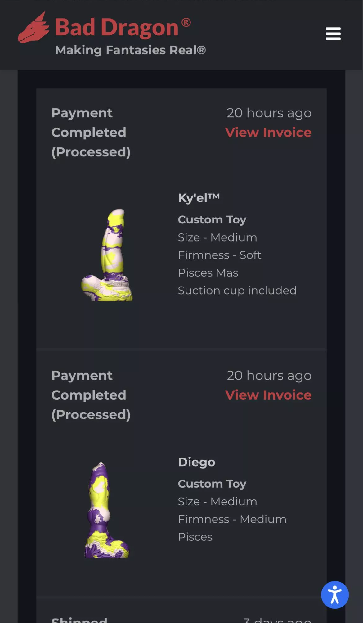 As a Pisces I was excited to pick up this color way. But have been desperately wanting these two cocks for my collection. Ky’el [M/S] and Diego [M/M]