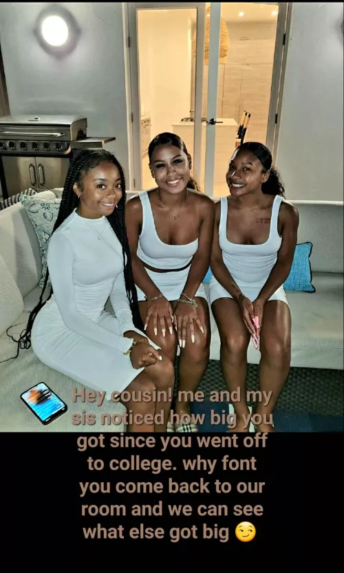 at a family BBQ you and your cousins get reacquainted