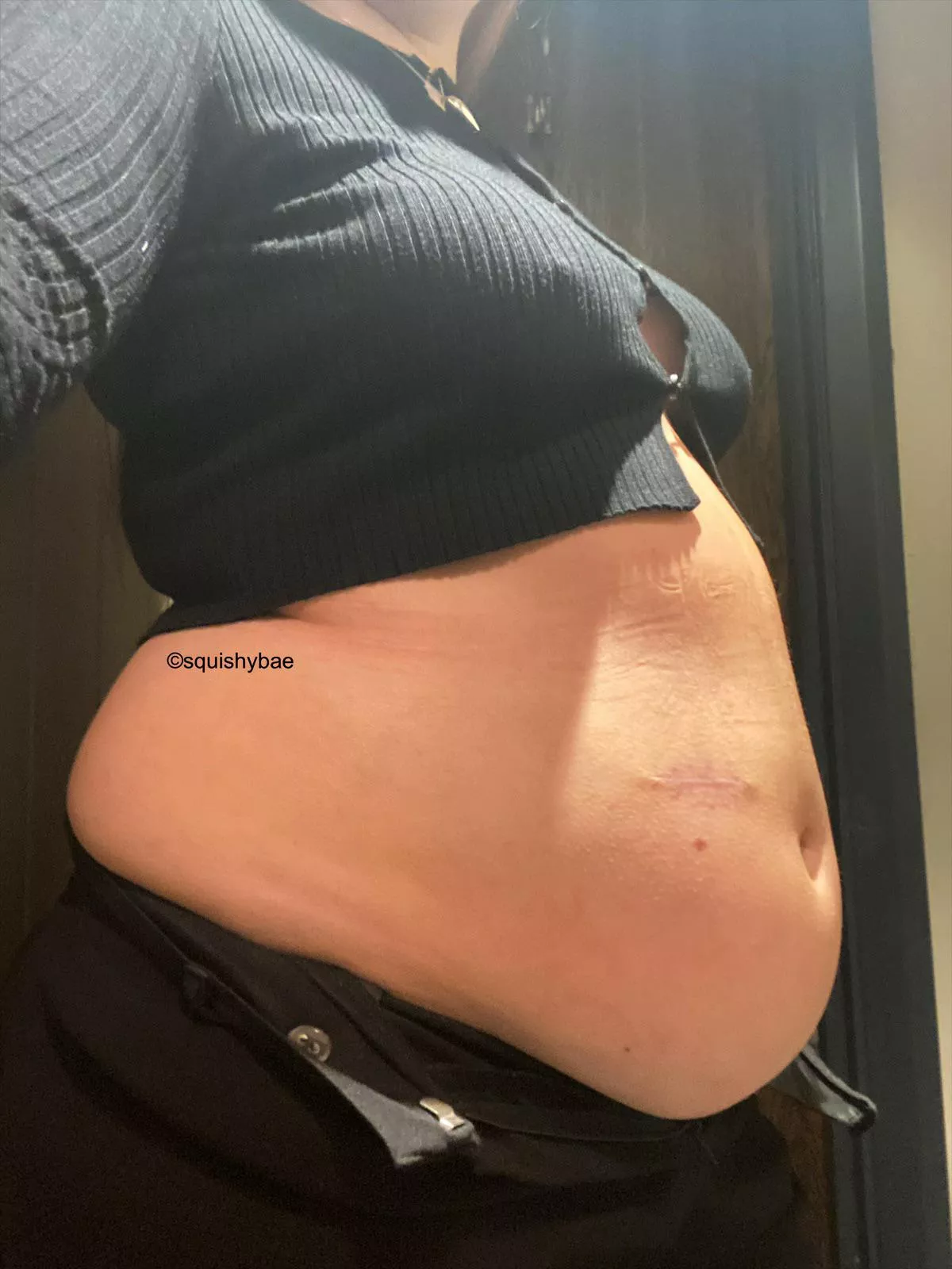 Belly looking big after visiting the food market 🐷