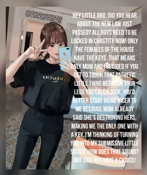 Big sis is excited to train you!