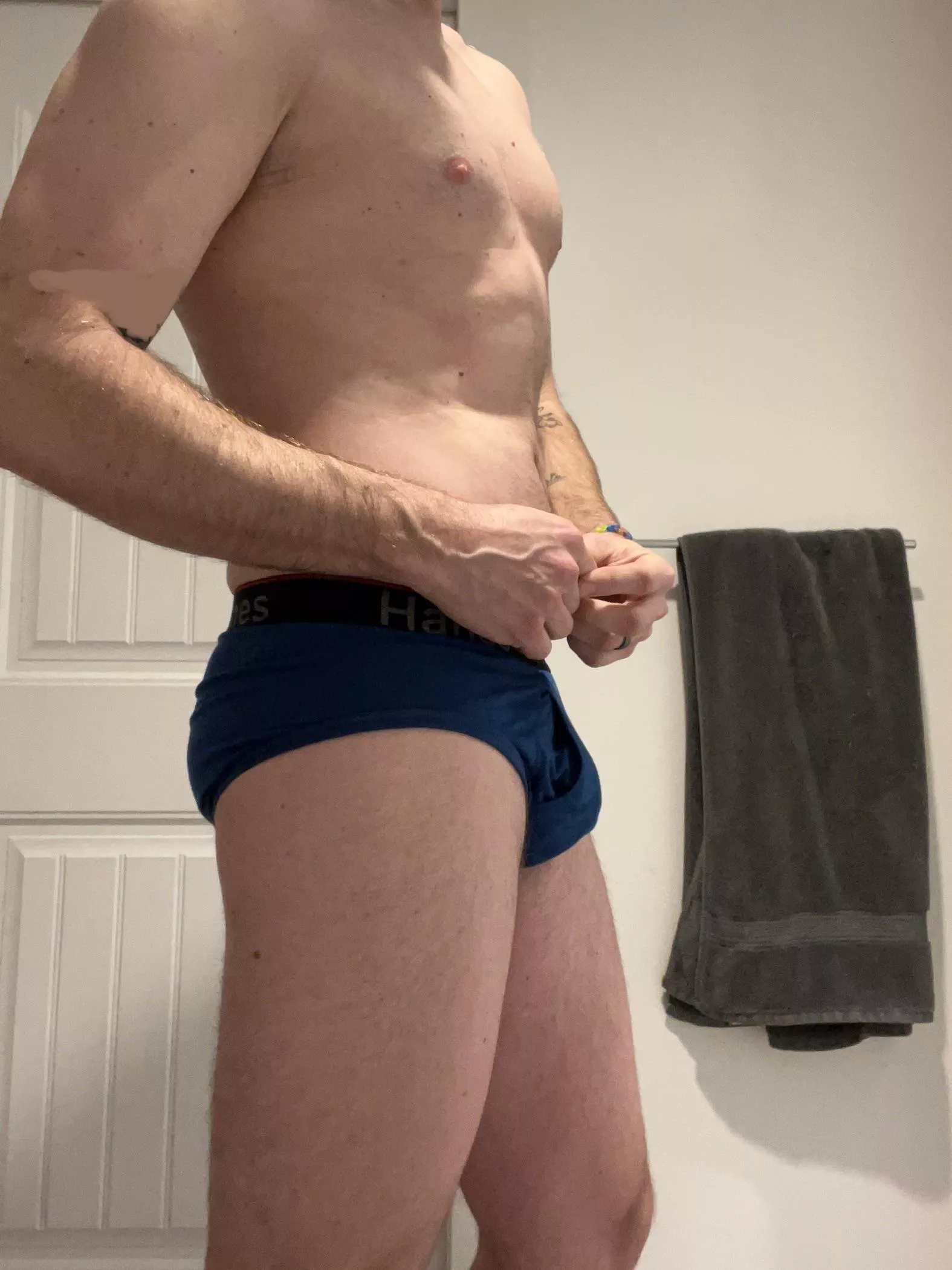 Dad in briefs