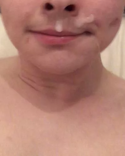 How does cum look on my face? [19]