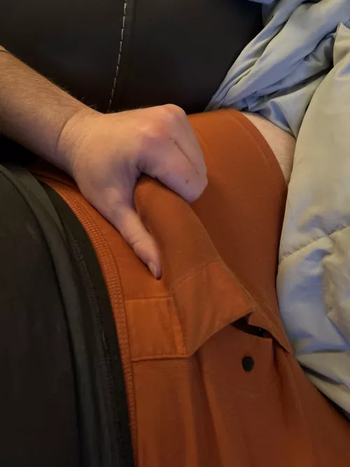 Just grabbing onto my cock outline