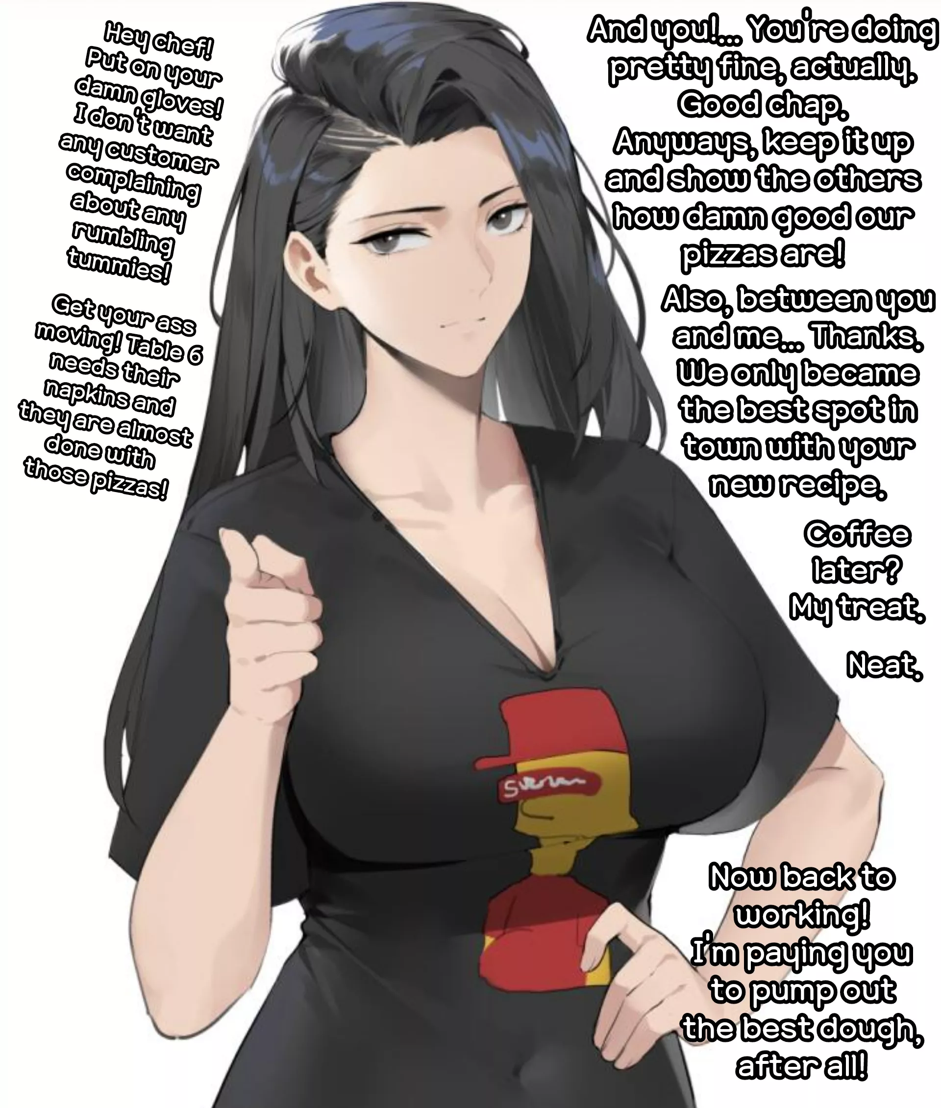 Keep It Up! [SFW] [Pizza Manager] [Praising You] [Possible Romance] [36/365]