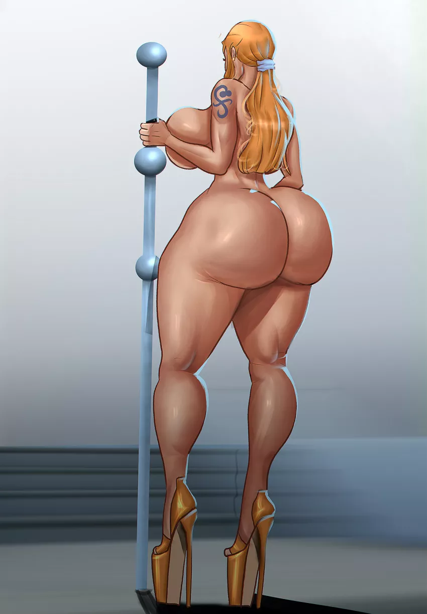 Nami has ideas as to how to put her weather stick to good use.