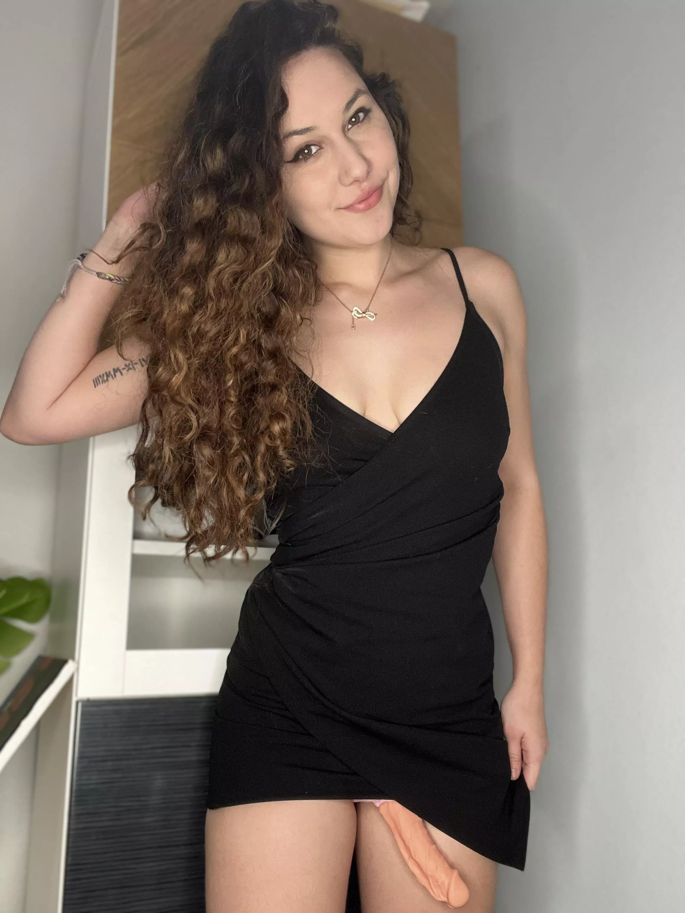 Putting on my little black dress for date night