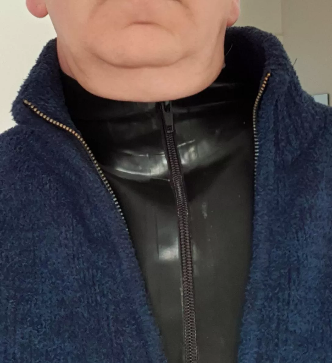 Relaxing in a couple of layers of latex