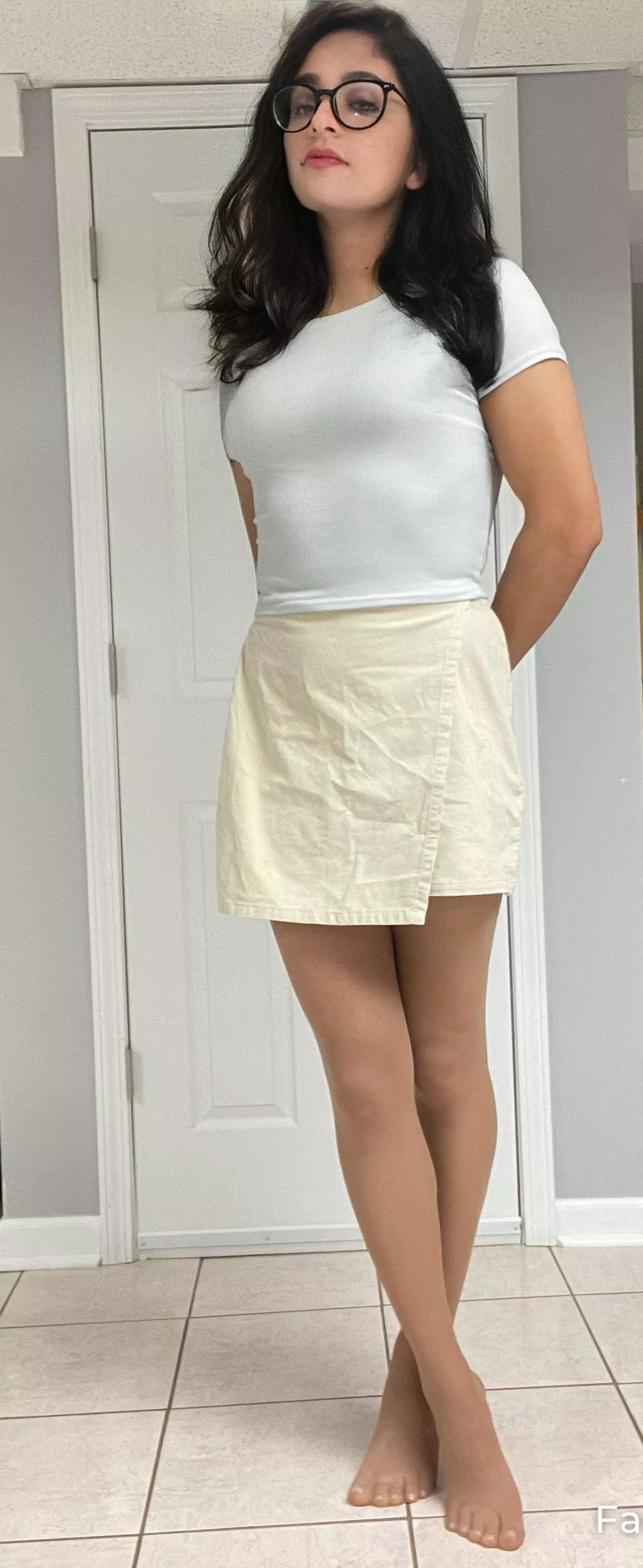 Tell me how much you love my little feet in pantyhose