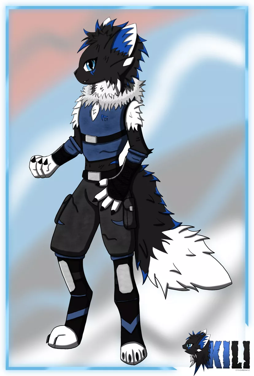 The MadWolf - Anthro Form! By StolenMadWolf