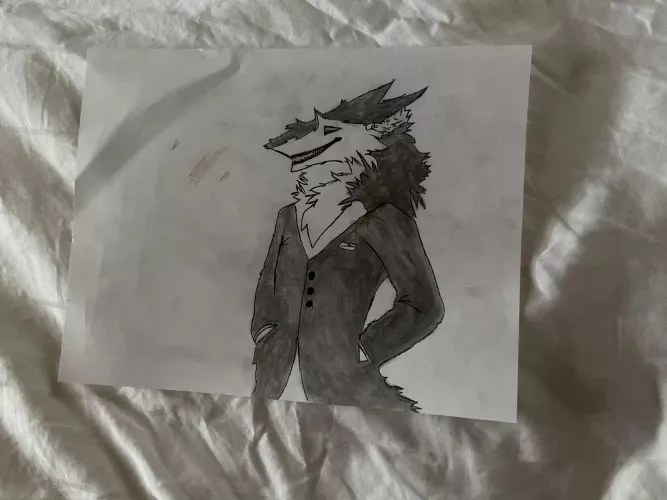 This fancy gentleman has somewhere to be in a few minutes.