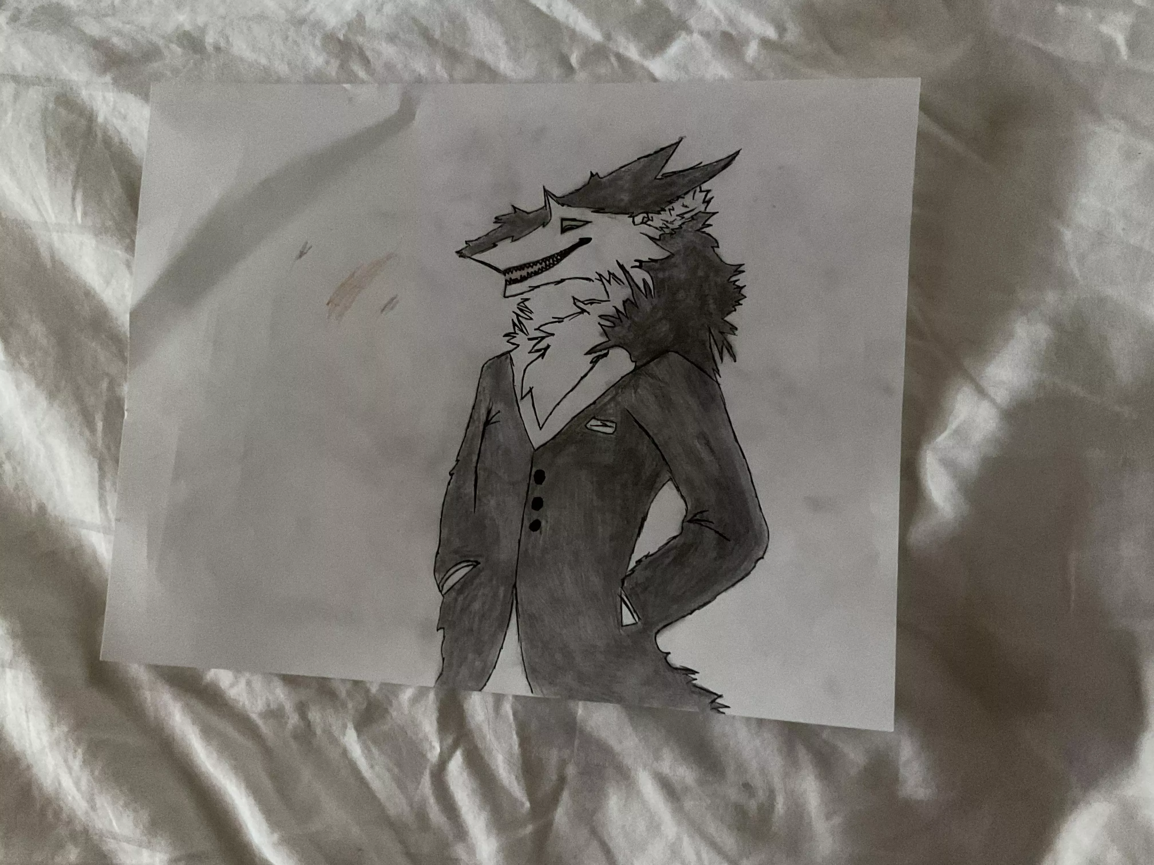 This fancy gentleman has somewhere to be in a few minutes.