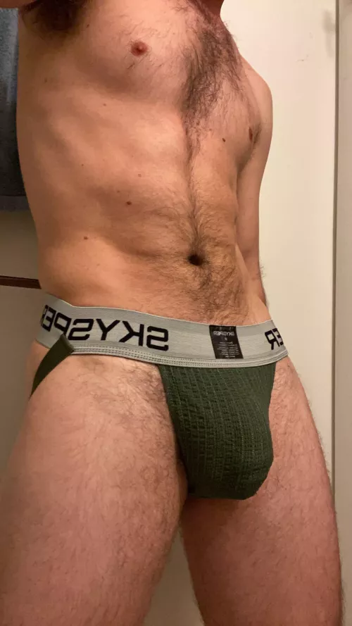 Trying on my new jock