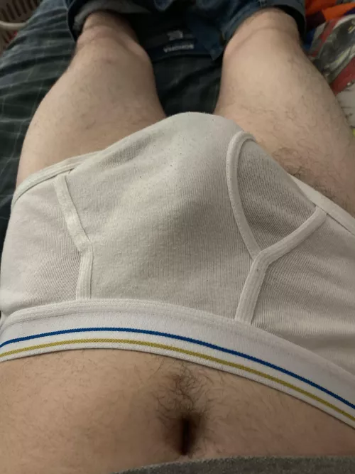 Wearing full rise Stafford’s today.