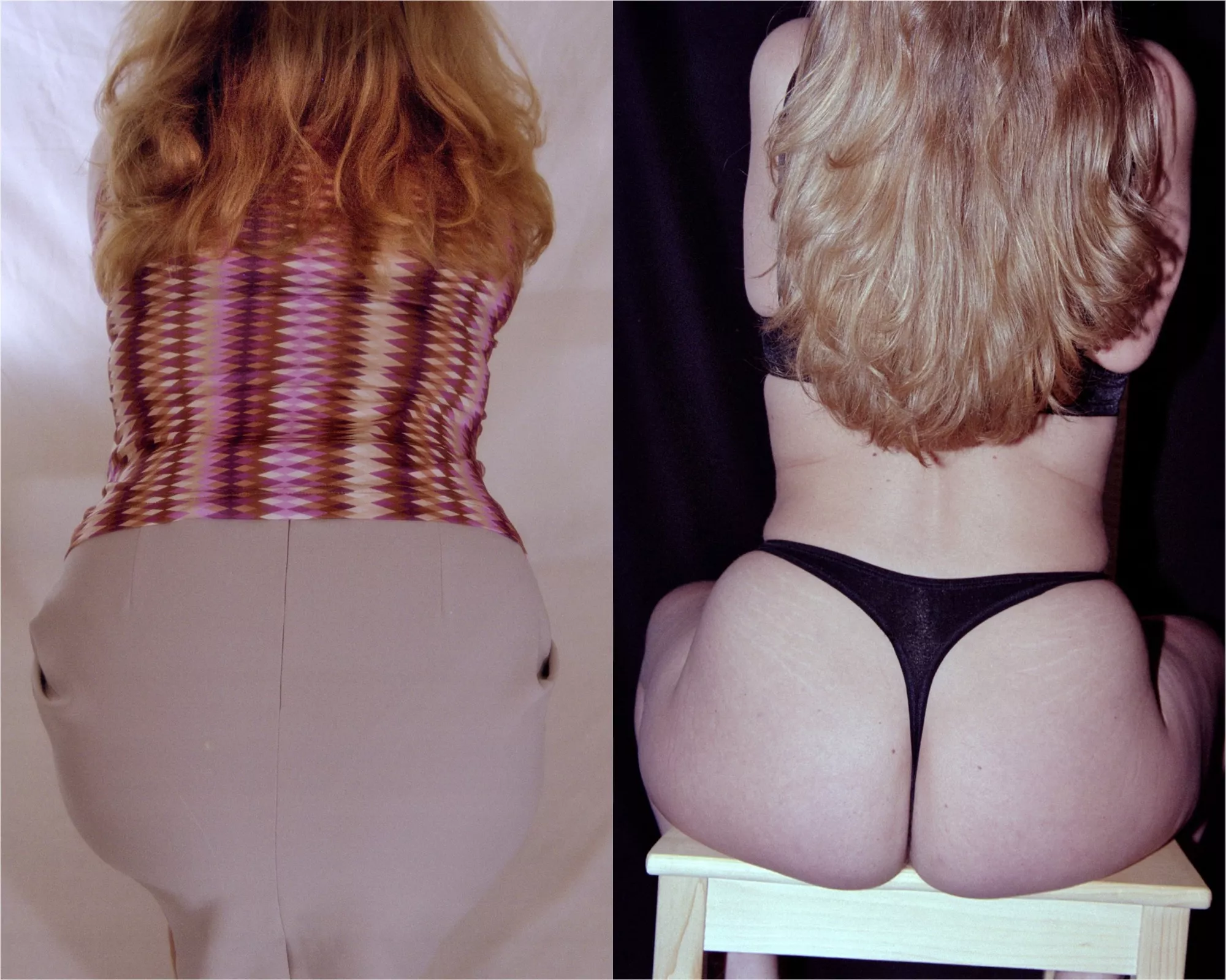 Would you lift her short skirt and fuck the fat ass from my wife?