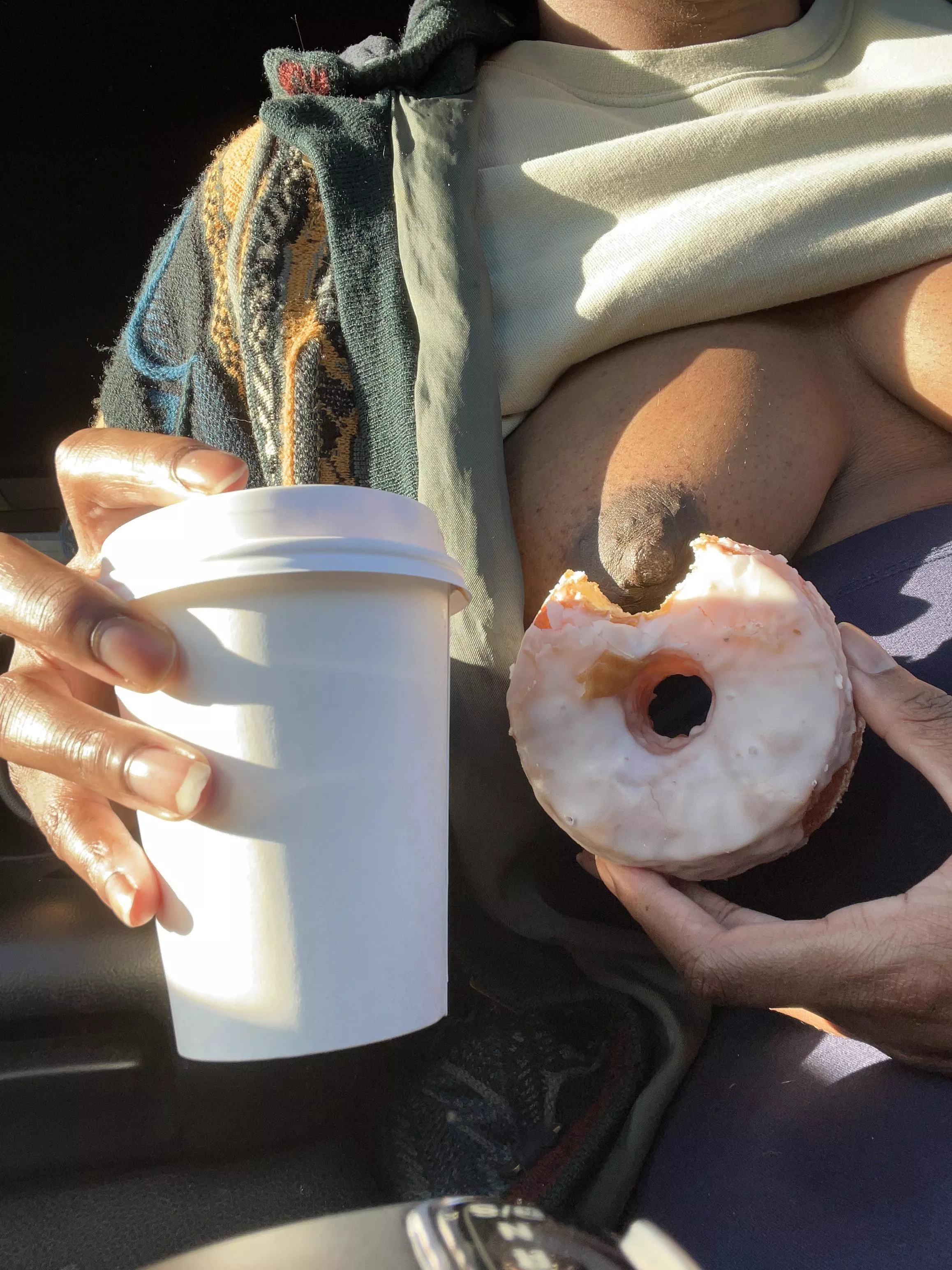 a sweeeeet start. i’ll let you choose what you want first, but just this once 🍩☕️🍼