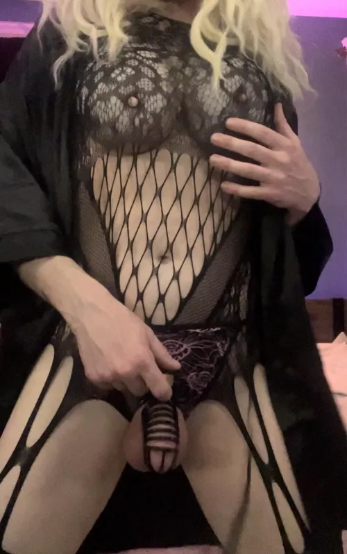 Being caged for so long makes me want cock 24/7.