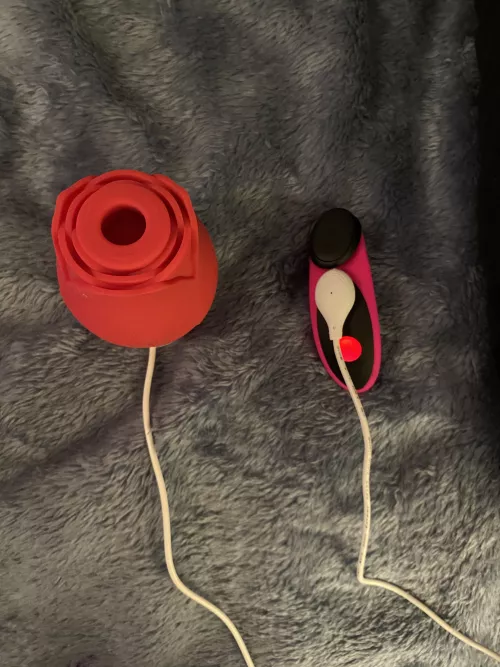 Best advice I can give, add these to your relationship if your woman likes toys in the room. You won’t regret it!!