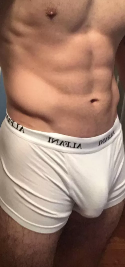 Briefs are always tight on me with this bulge 😅