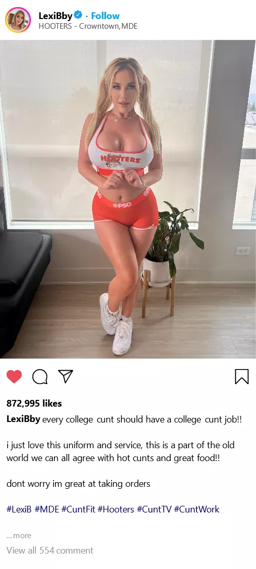 (Cuntagram) @LexiBby - dont worry im great at taking orders! x