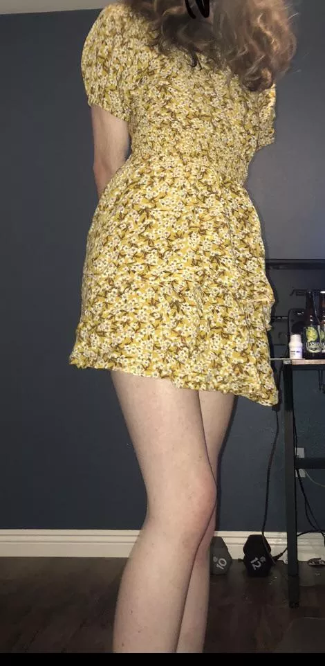 Day 9/30 :3 do I look cute in this dress?