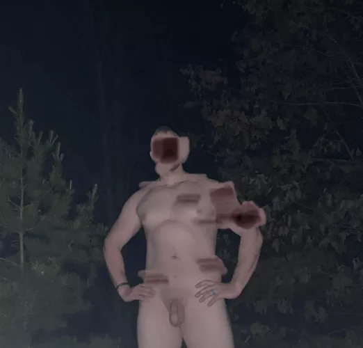 Decided to go camping nude. Just opening up into the nudist world