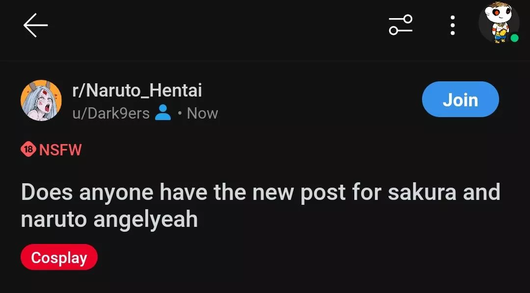 Dies anyone have the next post for Sakura and Naruto Angelyeah post