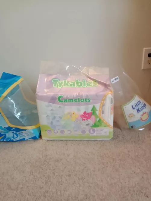 Down to my last bag. Time to buy more pamps