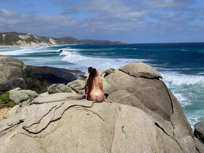 Enjoying the sea breeze