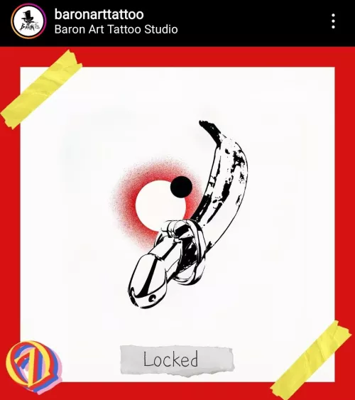 found this cool chastity art on baronarttattoo on instagram