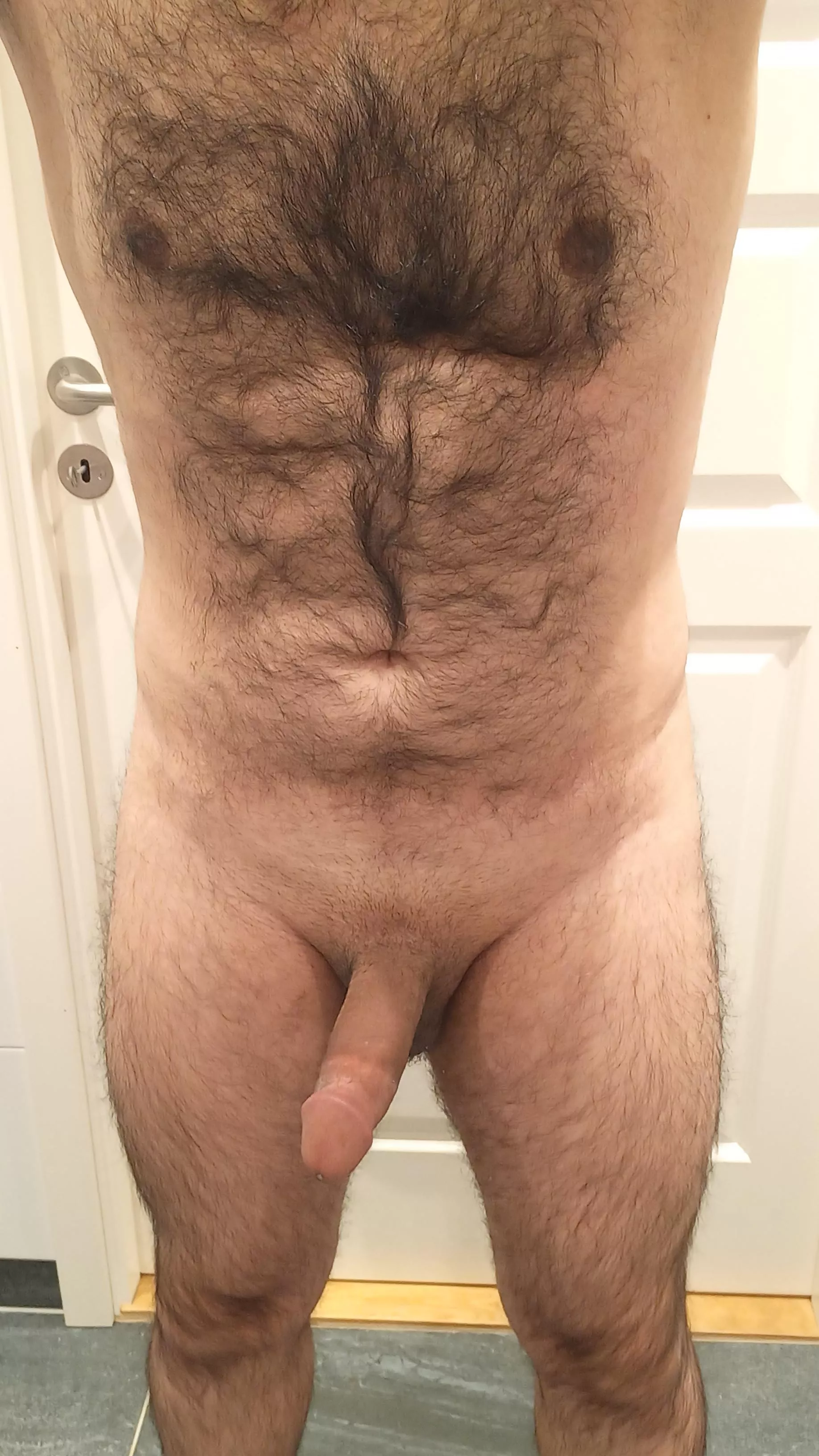 Hairy and hard! You know ur place :)