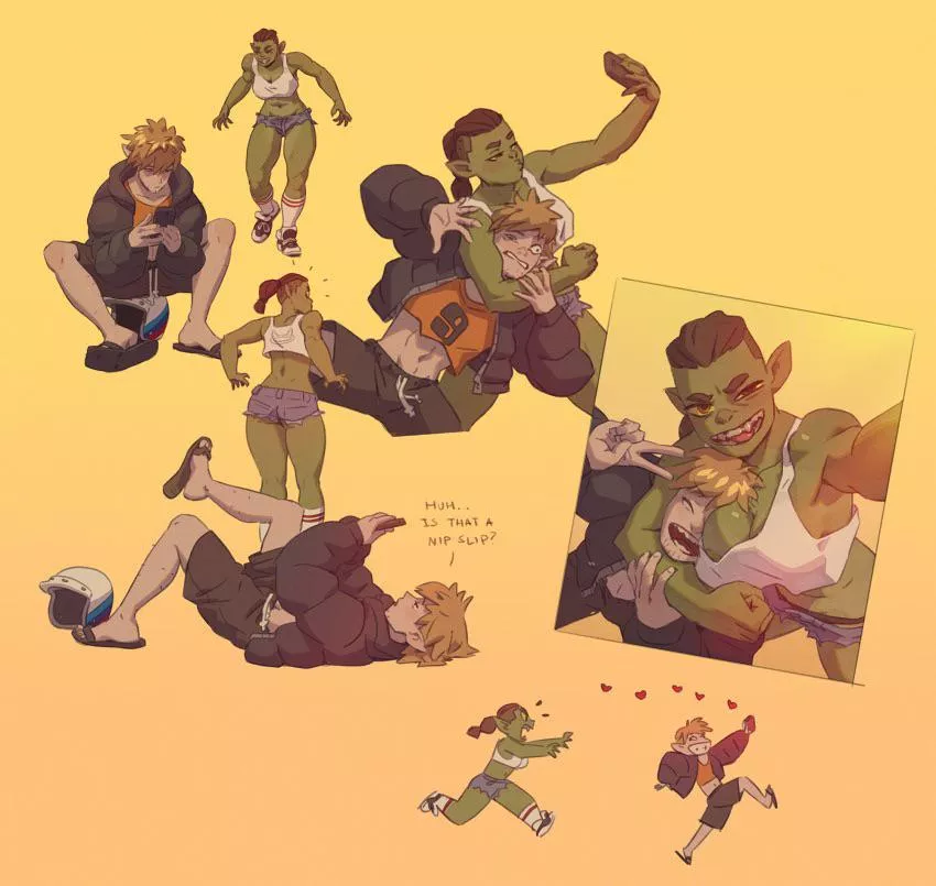 He’s lucky she likes him