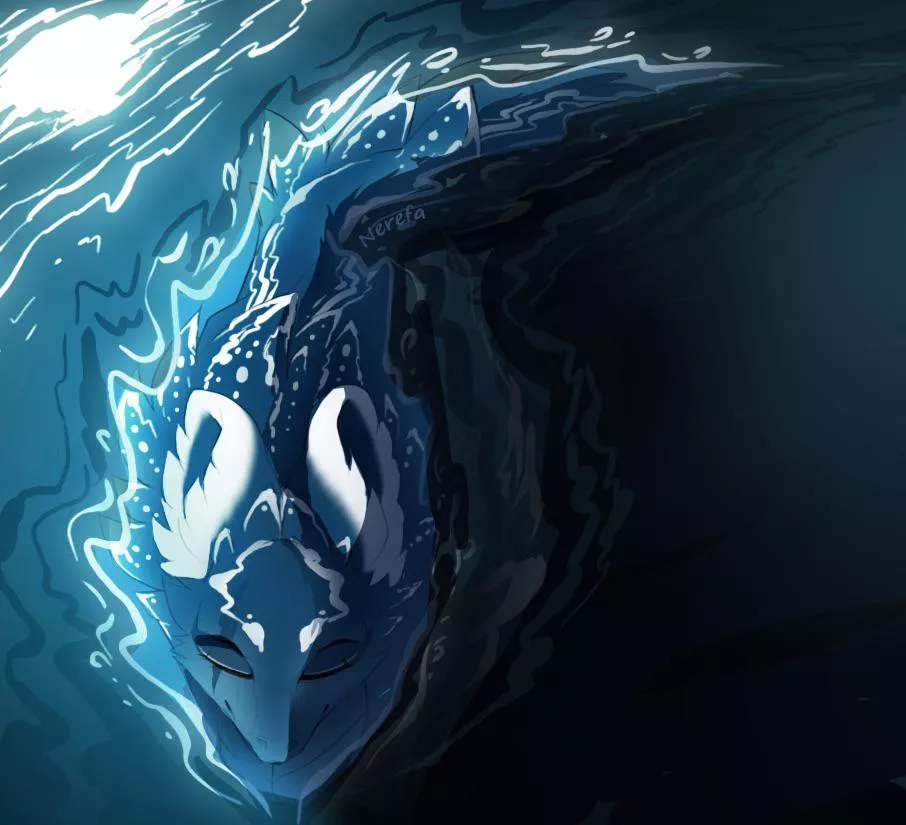 My Water Loving OC (art by me)