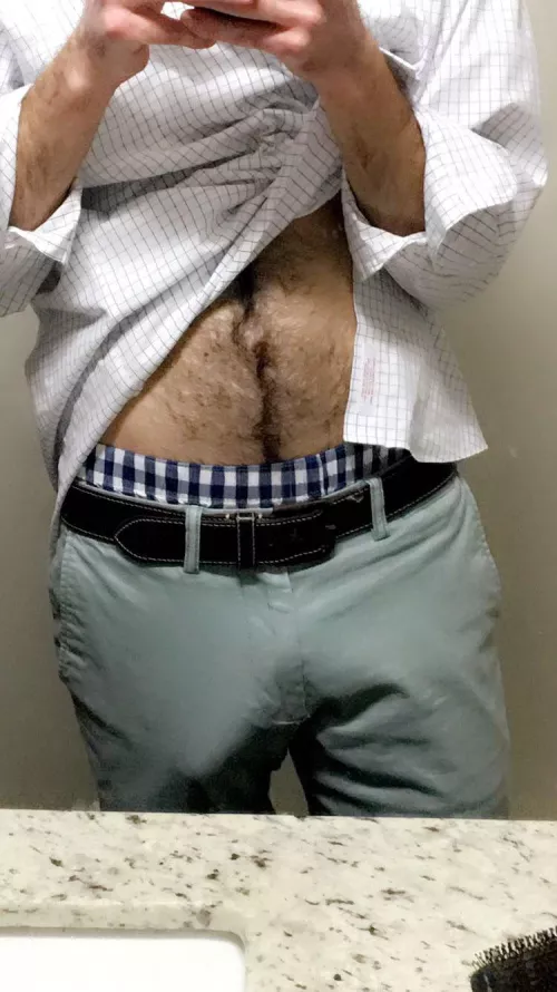 Not good at hiding it in the office